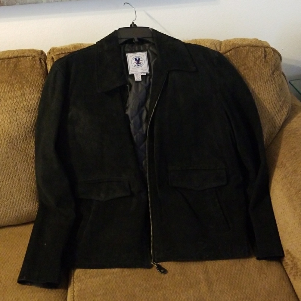 JLC black suede jacket XL
